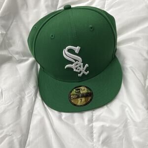 New Era 59FIFTY Chicago White Sox Spring Collection Green Fitted Hat Size 7